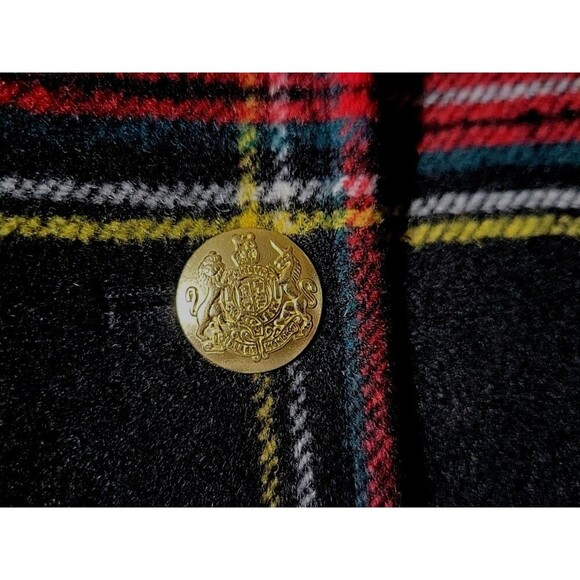 J. Crew Womens Tartan Plaid Wool Jacket Plus 24 3X New - Round Neck- Holidays - Picture 5 of 11